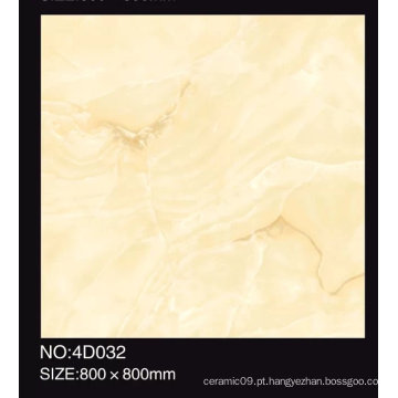 600X600mm Full Polished Beige Cor Telha de porcelana vitrificada